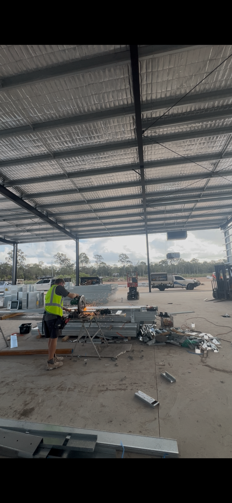 Commercial cut & prep — warehouse fit-out
