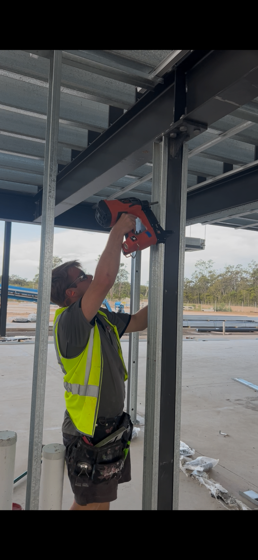 Commercial steel framing — fix-out